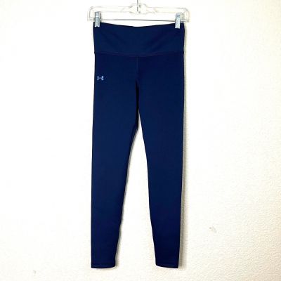 Under Armour Compression Size S Women Blue ColdGear Workout Athletic Leggings